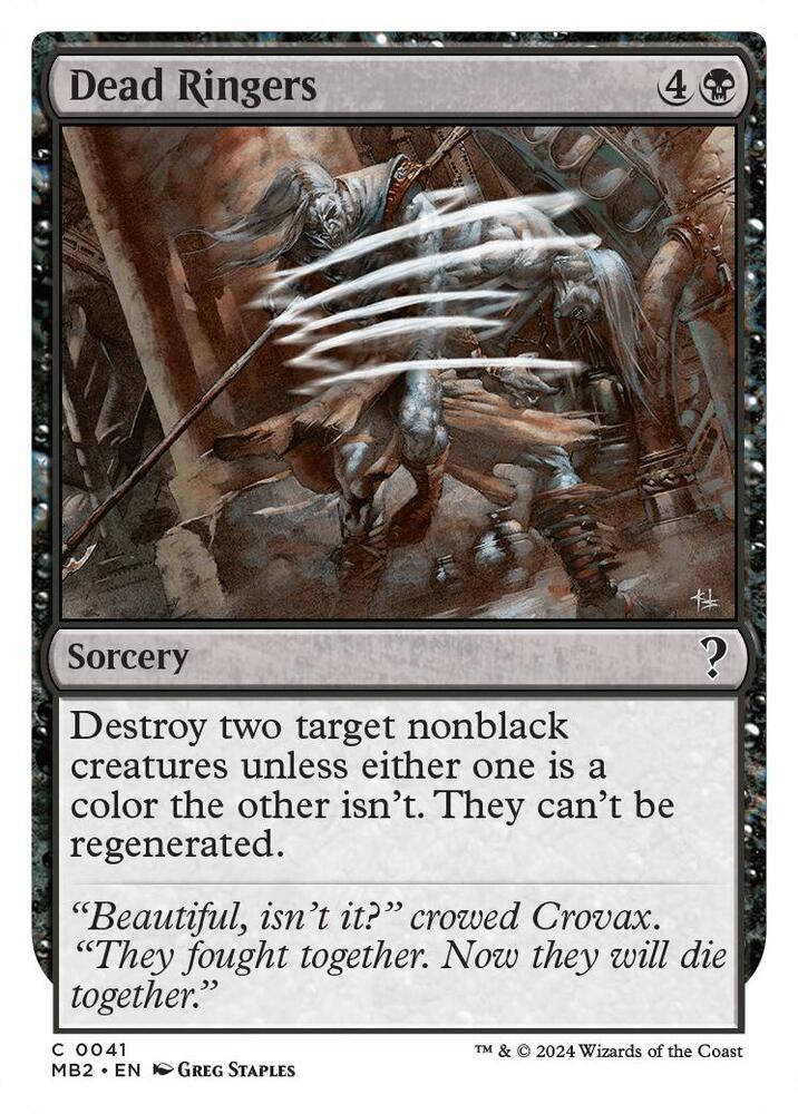 Dead Ringers (White Border) 41 card from Mystery Booster 2