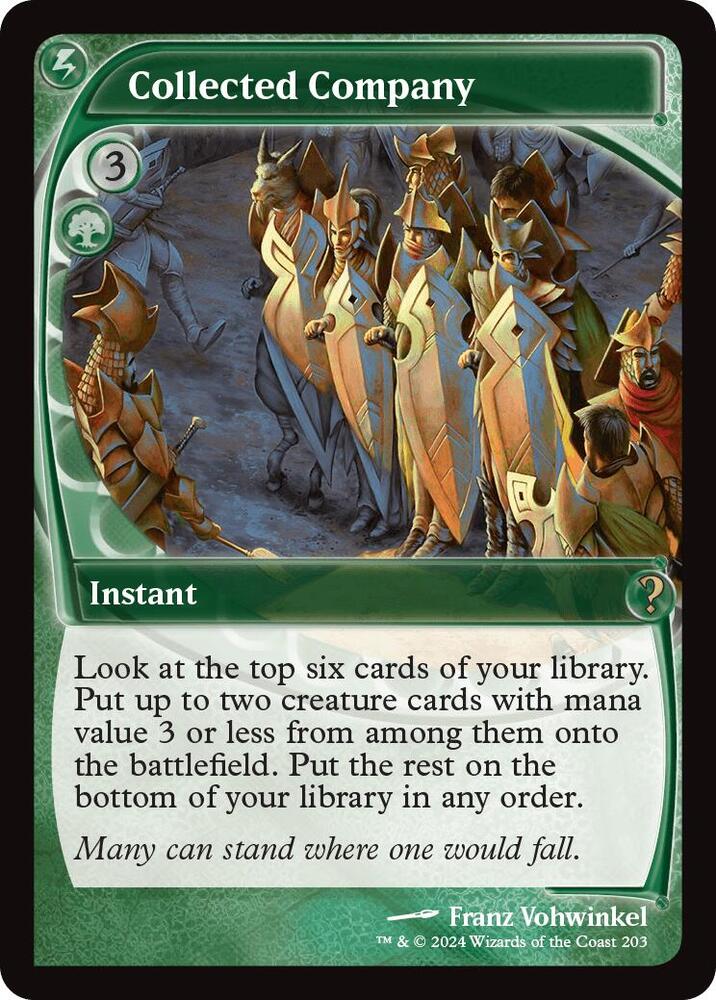 Collected Company (Future Sight) 203 card from Mystery Booster 2