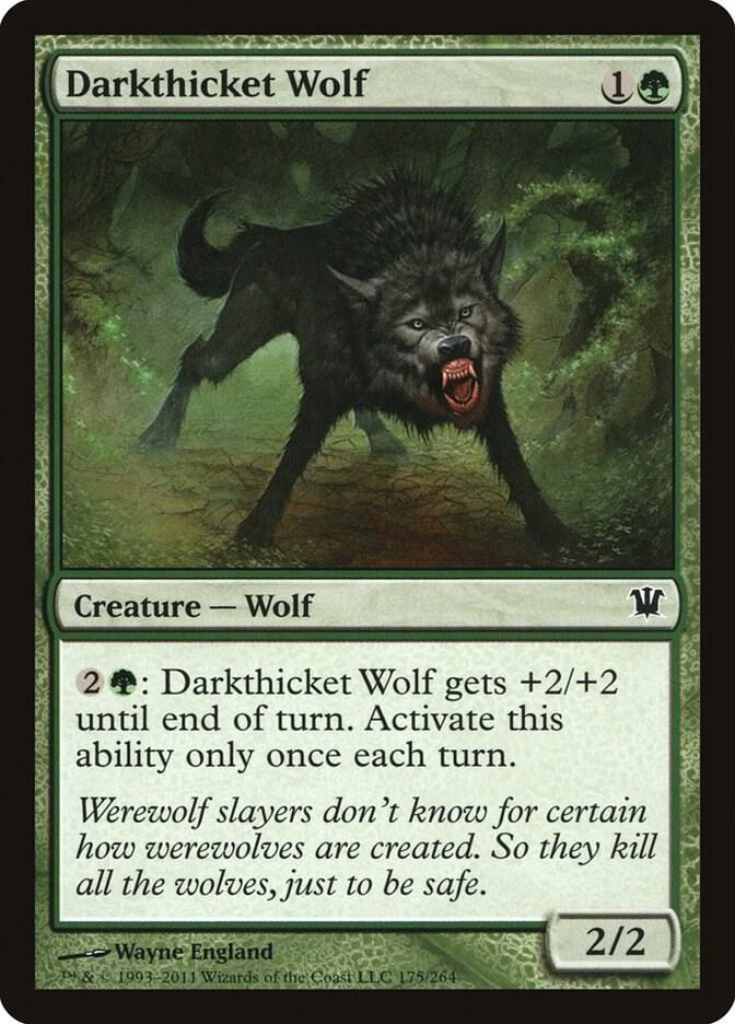 Darkthicket Wolf 175 card from Innistrad