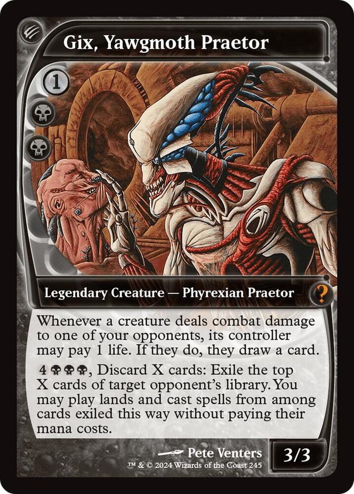 Gix, Yawgmoth Praetor (Future Sight) 245 card from Mystery Booster 2