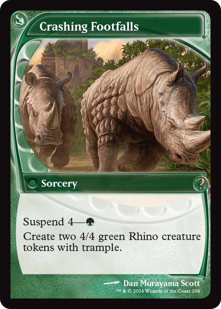 Crashing Footfalls (Future Sight) 204 card from Mystery Booster 2
