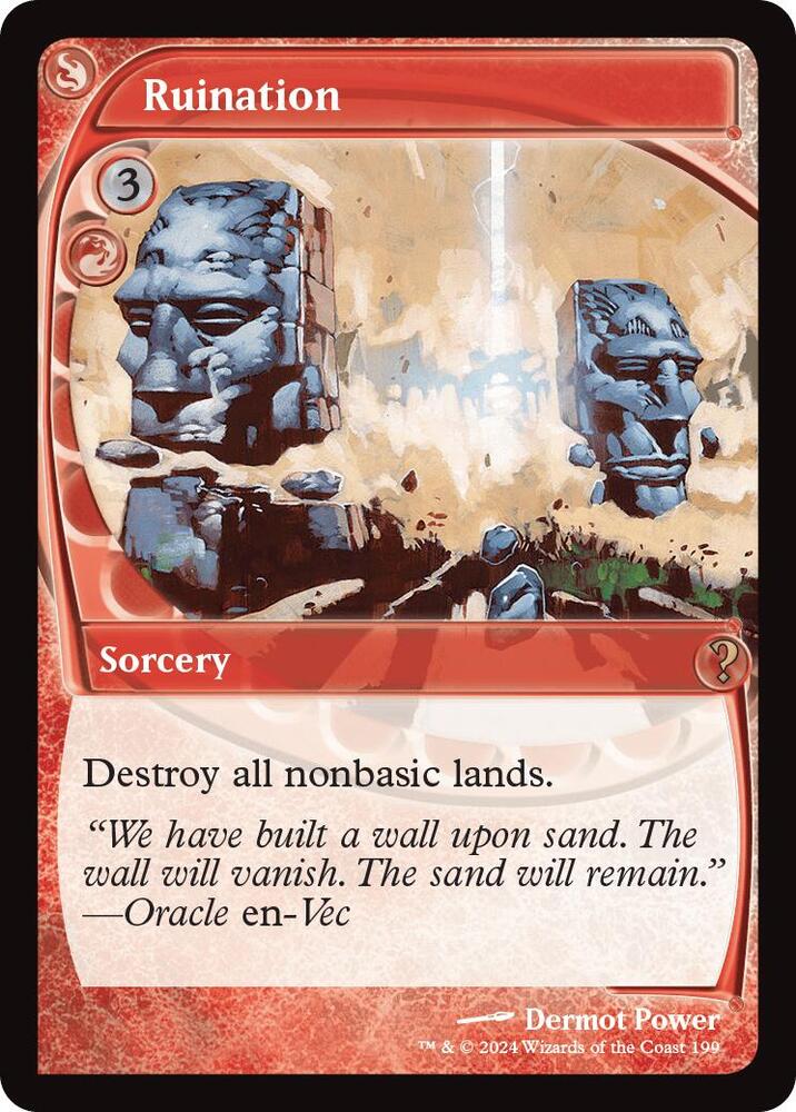 Ruination (Future Sight) 199 card from Mystery Booster 2
