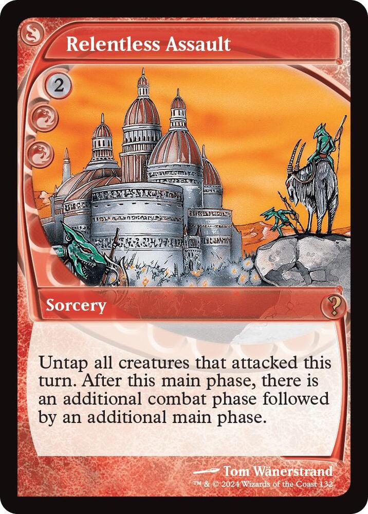Relentless Assault (Future Sight) 132 card from Mystery Booster 2