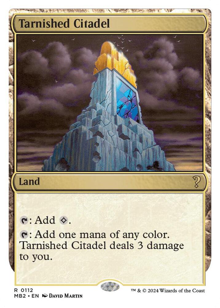 Tarnished Citadel (White Border) 112 card from Mystery Booster 2