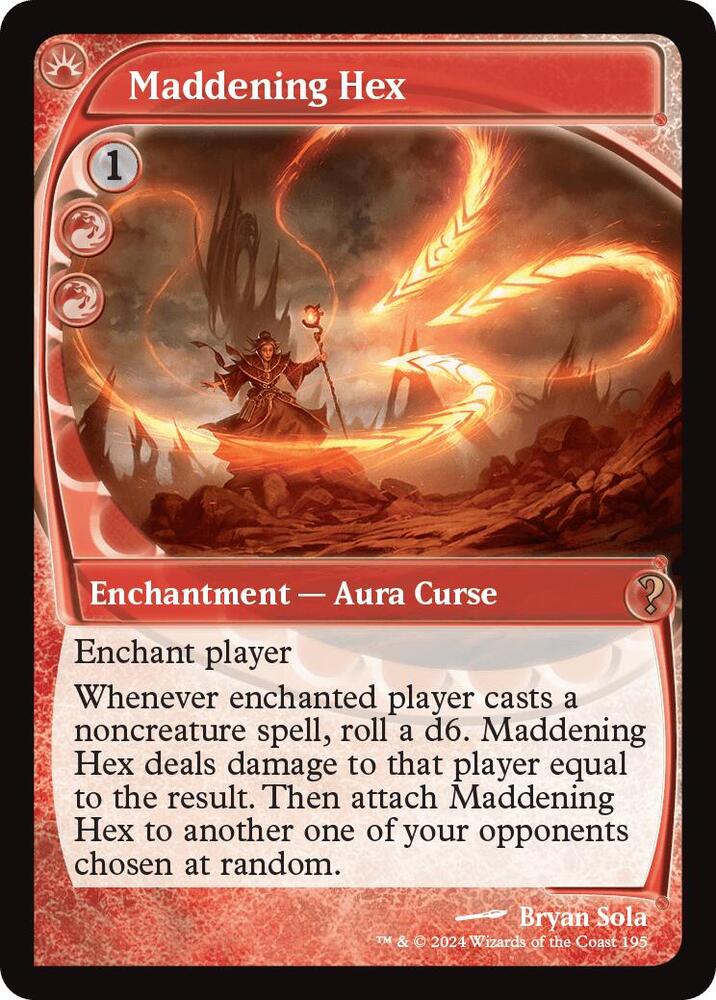 Maddening Hex (Future Sight) 195 card from Mystery Booster 2