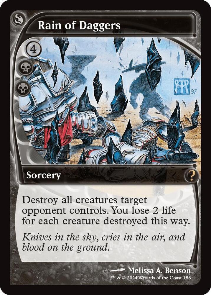 Rain of Daggers (Future Sight) 186 card from Mystery Booster 2