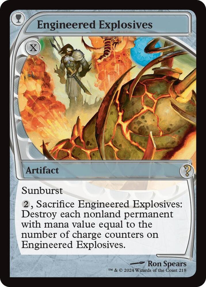 Engineered Explosives (Future Sight) 218 card from Mystery Booster 2