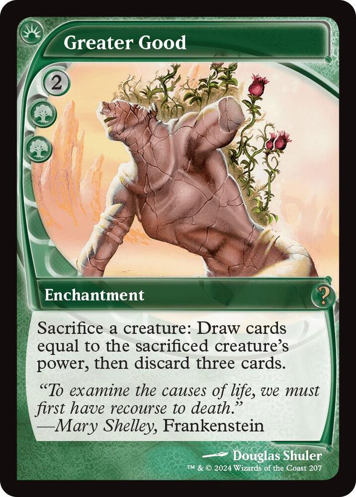 Greater Good (Future Sight) 207 card from Mystery Booster 2