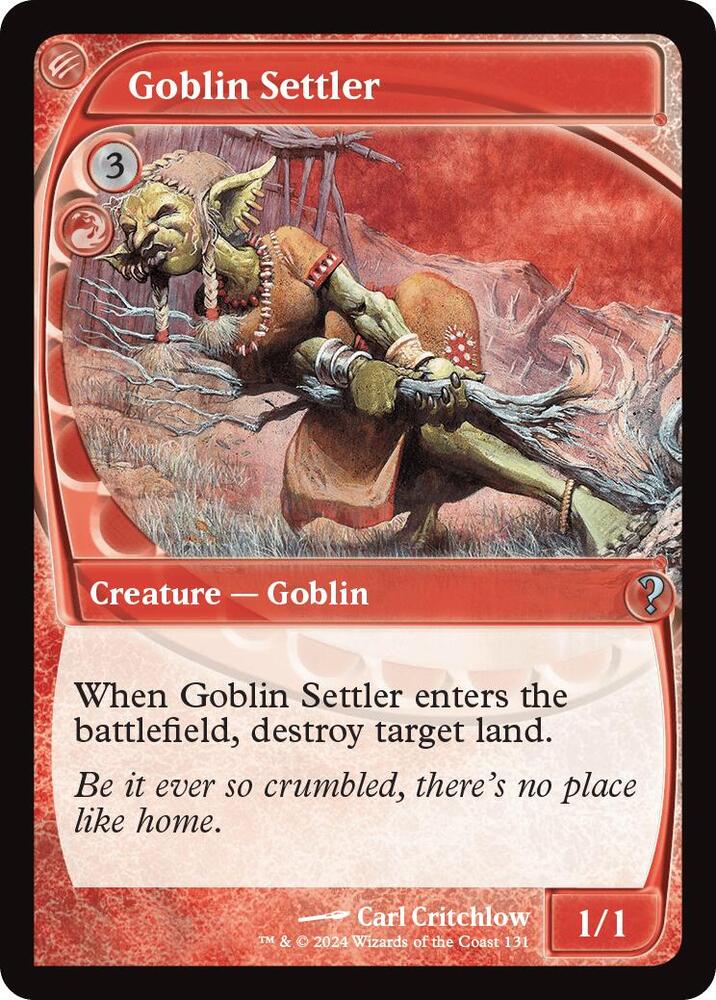 Goblin Settler (Future Sight) 131 card from Mystery Booster 2