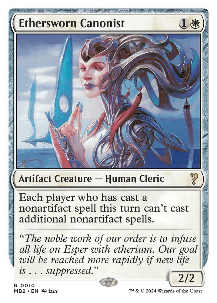 Ethersworn Canonist (White Border) 10 card from Mystery Booster 2