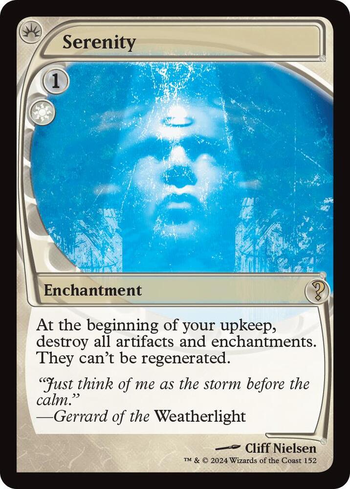 Serenity (Future Sight) 152 card from Mystery Booster 2