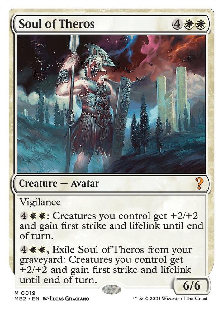 Soul of Theros (White Border) 19 card from Mystery Booster 2