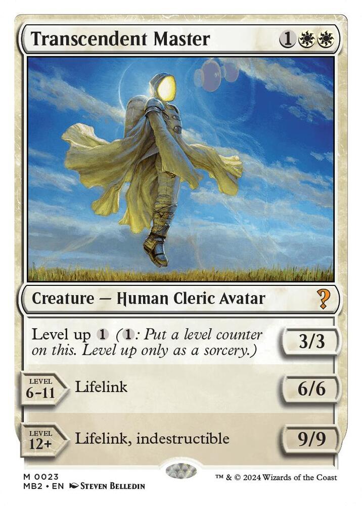 Transcendent Master (White Border) 23 card from Mystery Booster 2