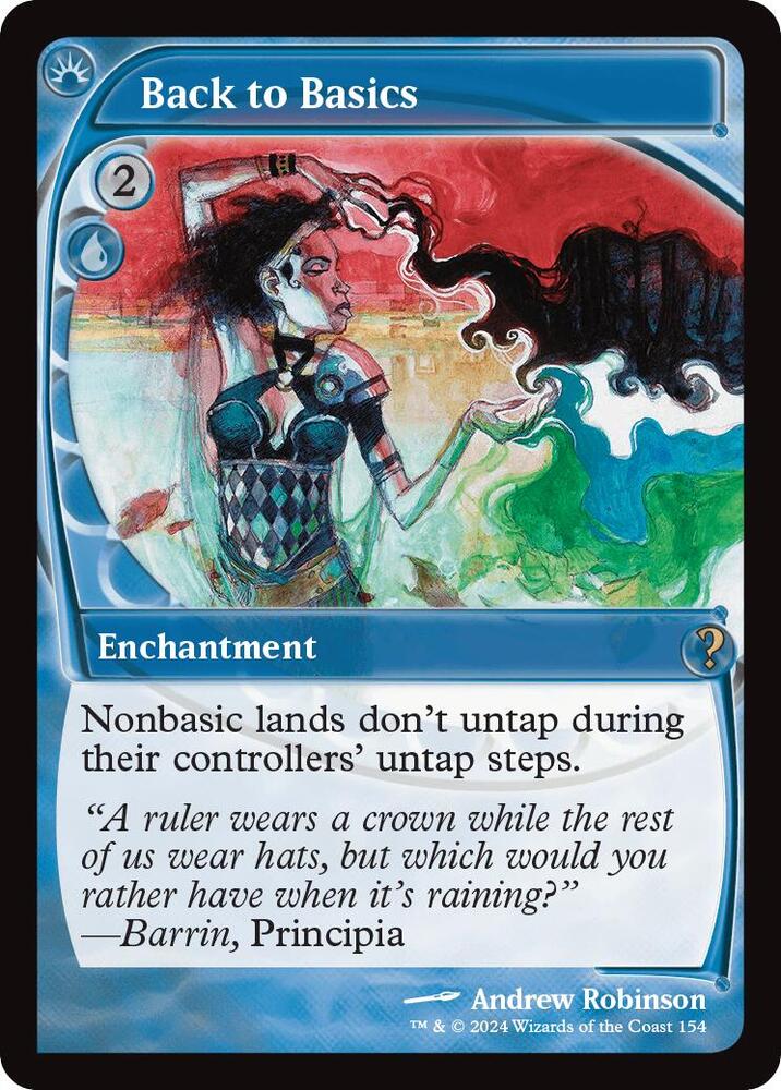 Back to Basics (Future Sight) 154 card from Mystery Booster 2