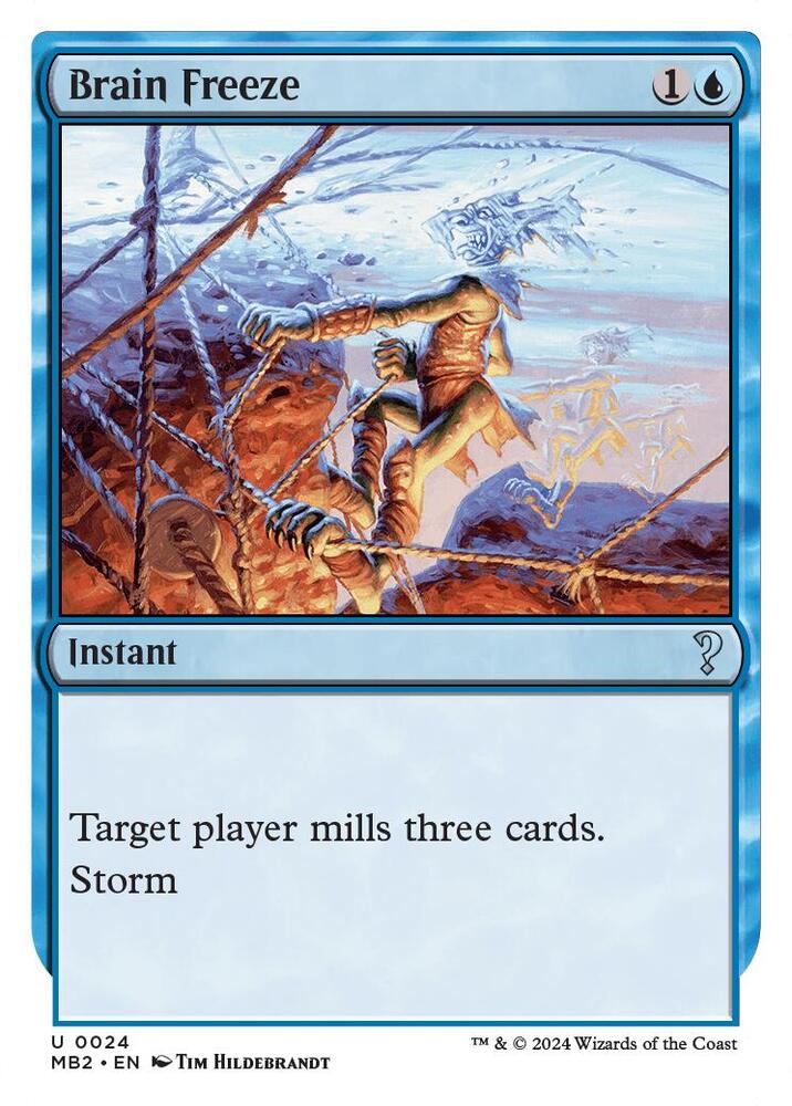 Brain Freeze (White Border) 24 card from Mystery Booster 2