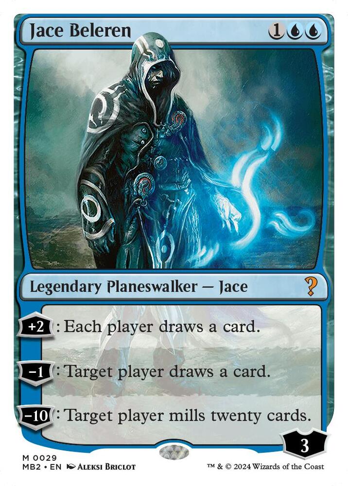 Jace Beleren (White Border) 29 card from Mystery Booster 2