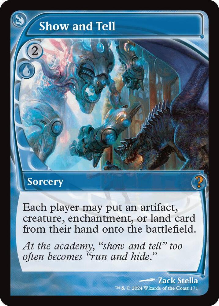 Show and Tell (Future Sight) 171 card from Mystery Booster 2