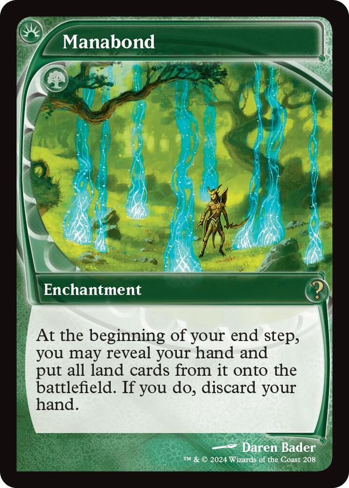 Manabond (Future Sight) 208 card from Mystery Booster 2