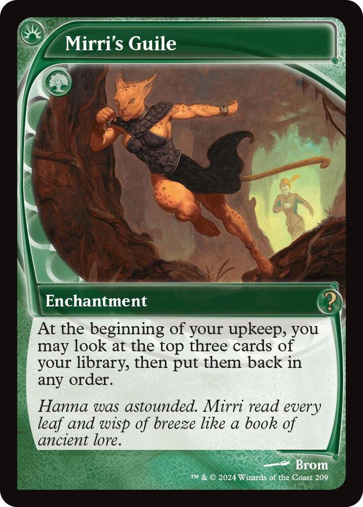 Mirri's Guile (Future Sight) 209 card from Mystery Booster 2