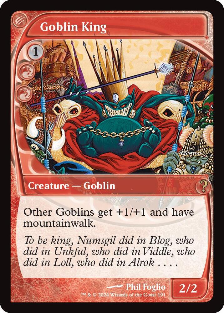 Goblin King (Future Sight) 191 card from Mystery Booster 2
