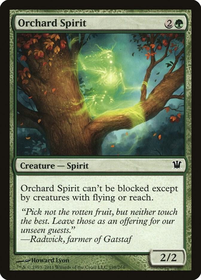 Orchard Spirit 198 card from Innistrad