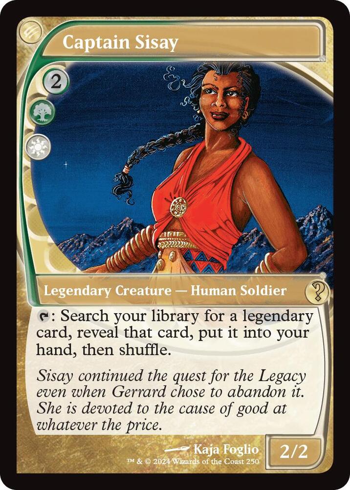 Captain Sisay (Future Sight) 250 card from Mystery Booster 2