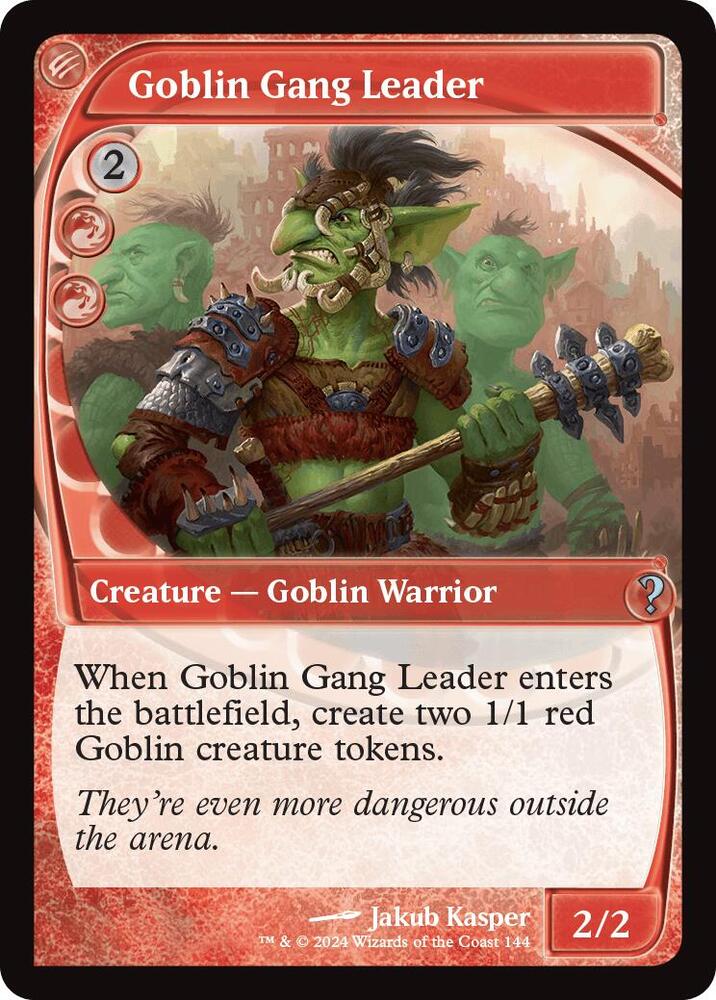 Goblin Gang Leader (Future Sight) 144 card from Mystery Booster 2