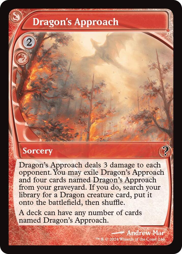 Dragon's Approach (Future Sight) 246 card from Mystery Booster 2