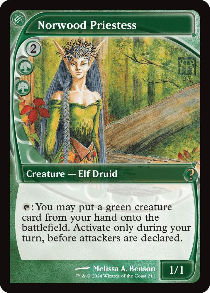 Norwood Priestess (Future Sight) 211 card from Mystery Booster 2