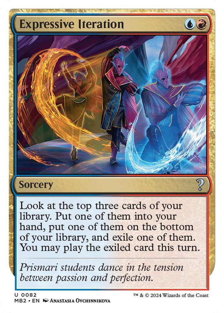 Expressive Iteration (White Border) 82 card from Mystery Booster 2