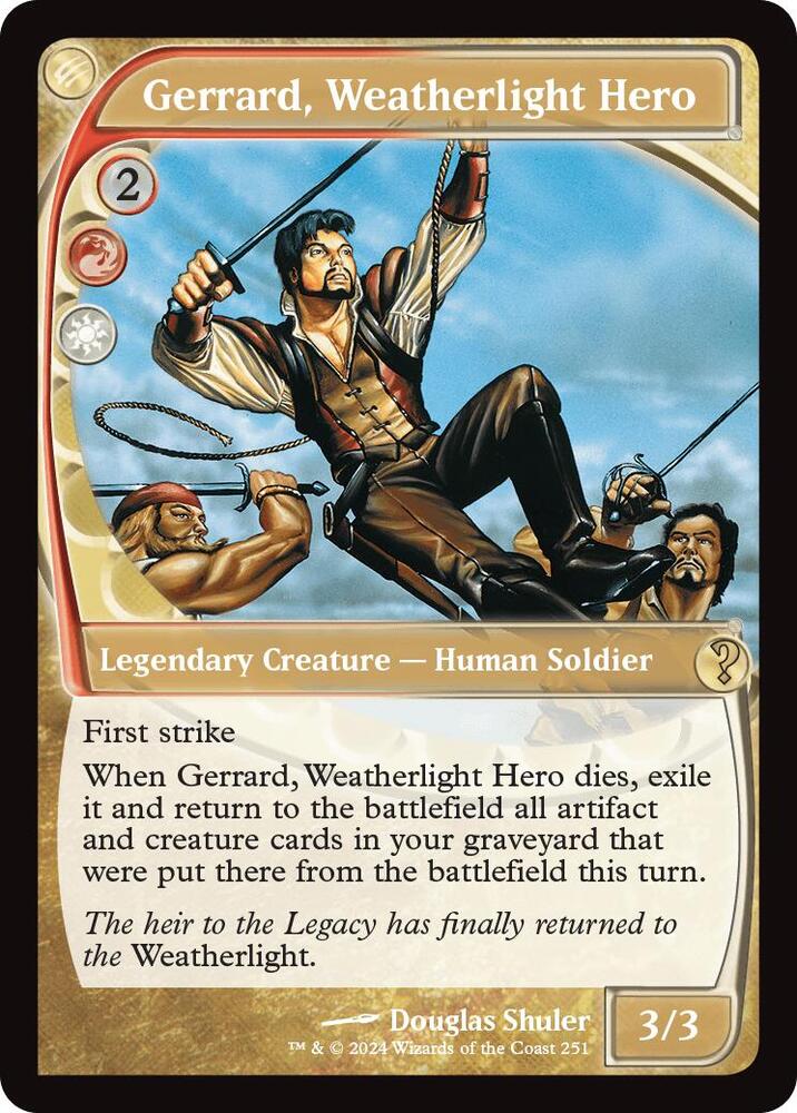 Gerrard, Weatherlight Hero (Future Sight) 251 card from Mystery Booster 2
