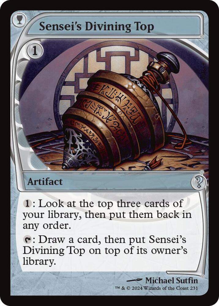 Sensei's Divining Top (Future Sight) 231 card from Mystery Booster 2