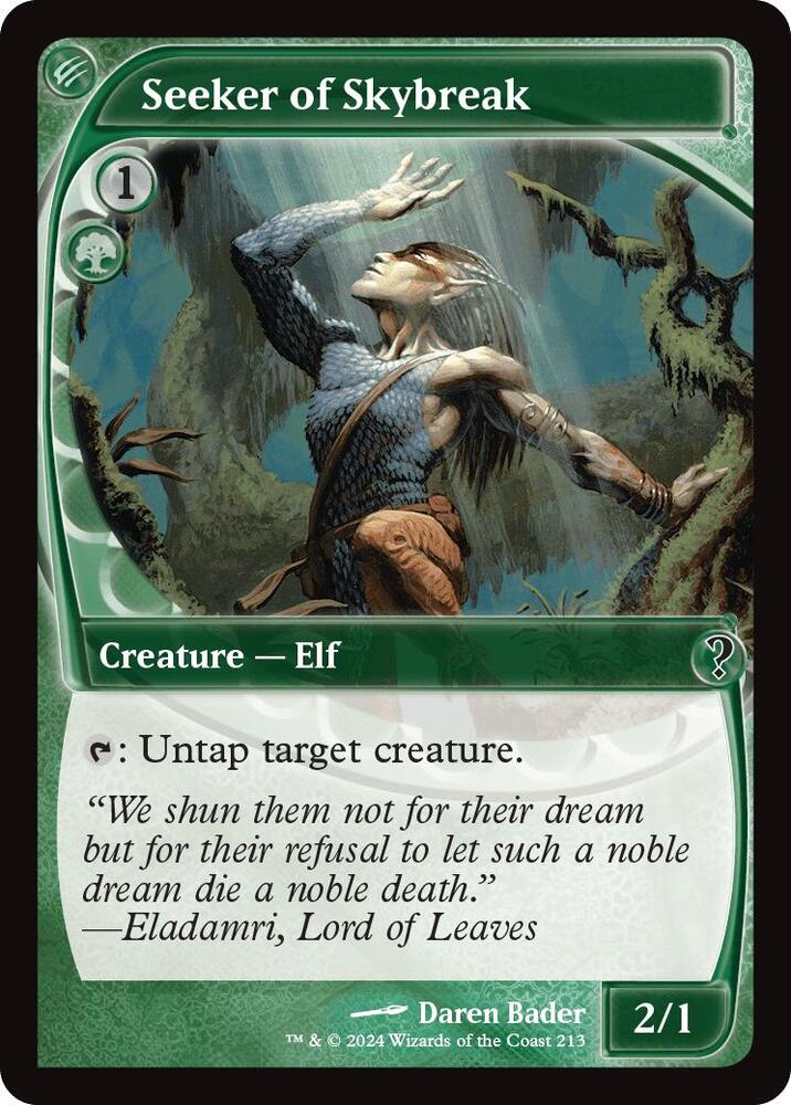 Seeker of Skybreak (Future Sight) 213 card from Mystery Booster 2
