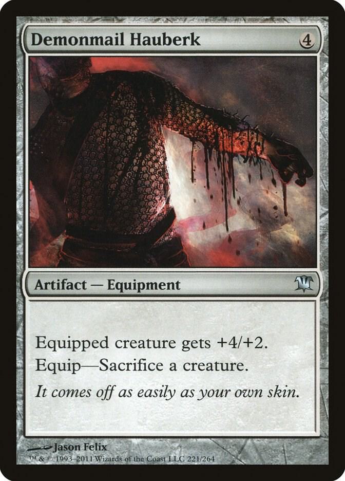 Demonmail Hauberk 221 card from Innistrad