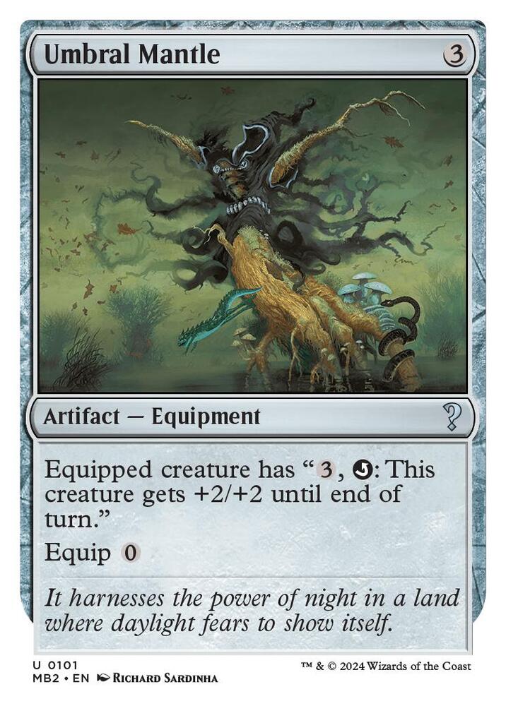Umbral Mantle (White Border) 101 card from Mystery Booster 2