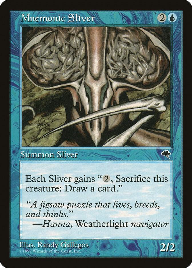 Mnemonic Sliver 77 card from Tempest
