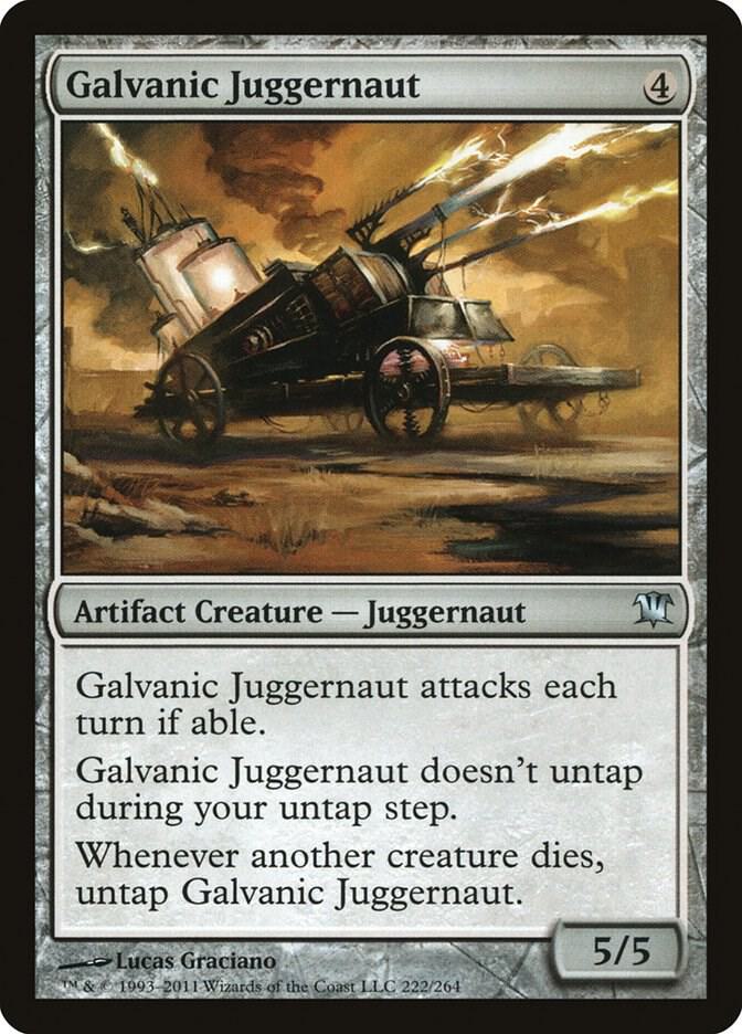 Galvanic Juggernaut 222 card from Innistrad
