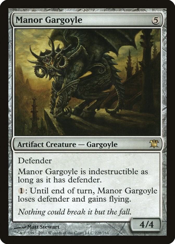 Manor Gargoyle 228 card from Innistrad
