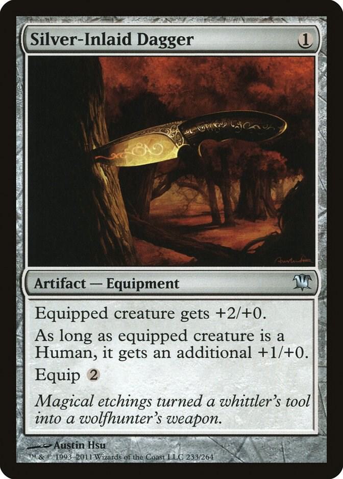 Silver-Inlaid Dagger 233 card from Innistrad
