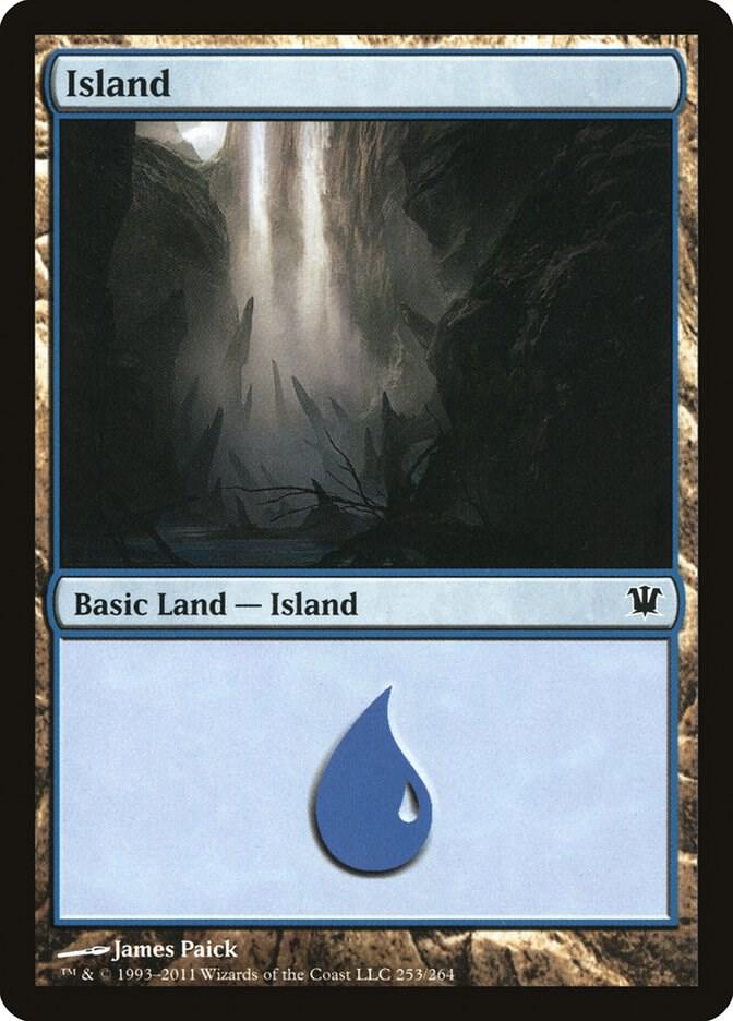 Island 253 card from Innistrad