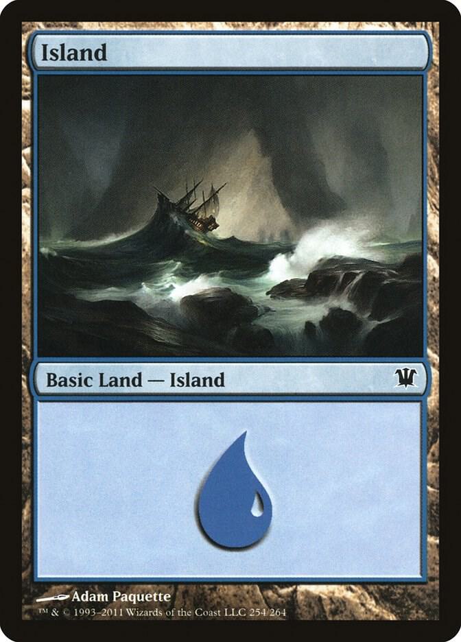 Island 254 card from Innistrad