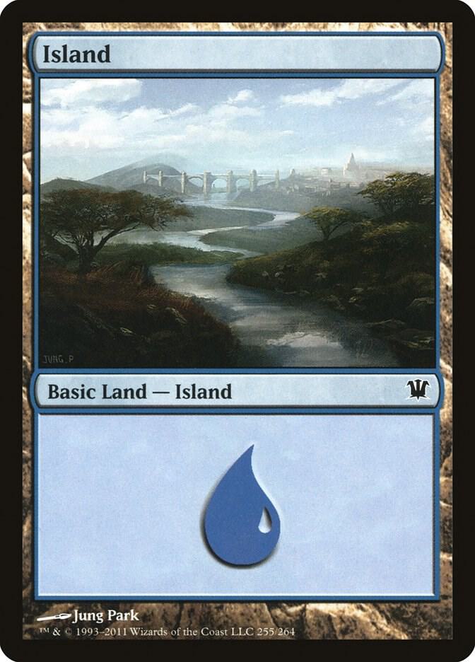 Island 255 card from Innistrad