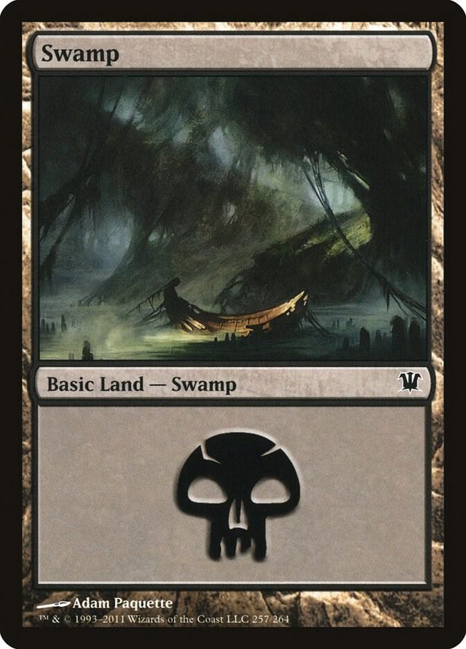 Swamp 257 card from Innistrad