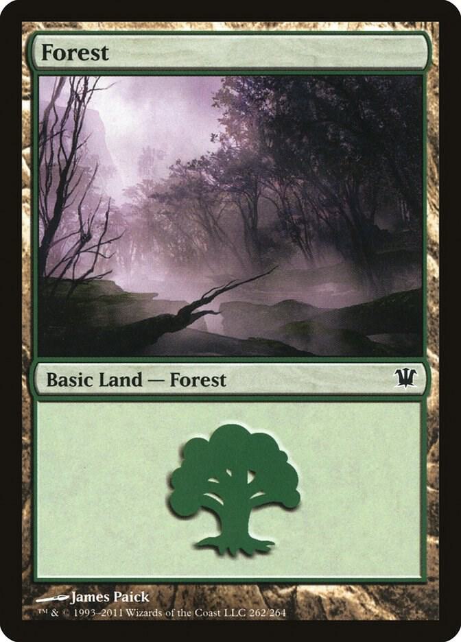 Forest 262 card from Innistrad