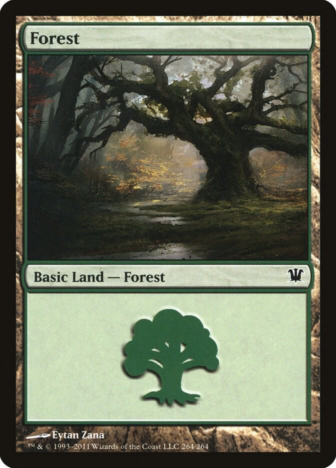 Forest 264 card from Innistrad