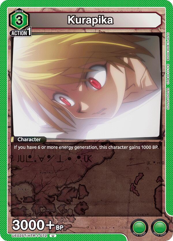 Kurapika UE02ST/HTR-1-072 card from UE02ST: HUNTER X HUNTER Starter Deck