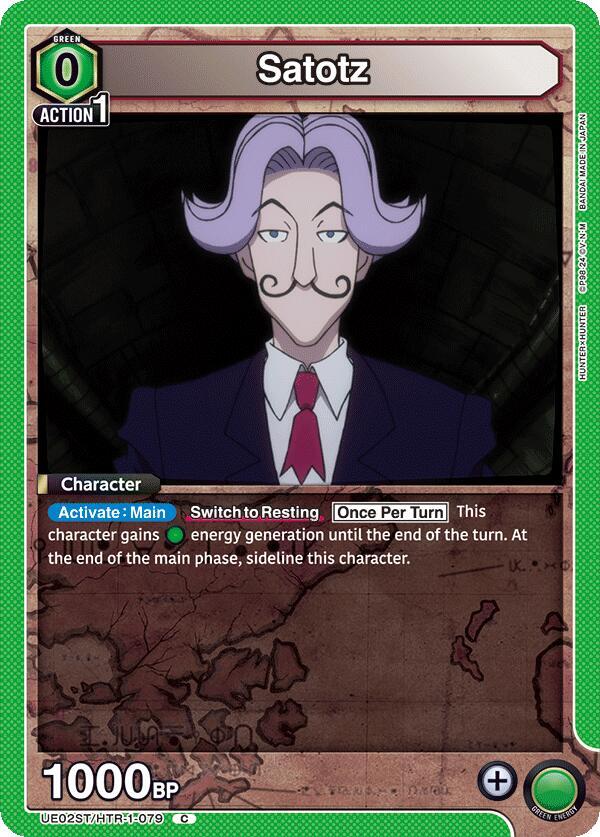 Satotz UE02ST/HTR-1-079 card from UE02ST: HUNTER X HUNTER Starter Deck