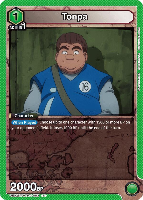 Tonpa UE02ST/HTR-1-083 card from UE02ST: HUNTER X HUNTER Starter Deck