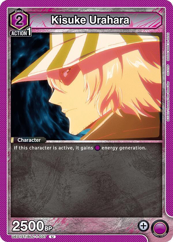 Kisuke Urahara UE01ST/BLC-1-037 card from UE01ST: BLEACH: Thousand-Year Blood War Starter Deck