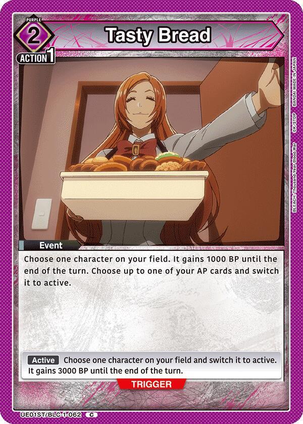 Tasty Bread UE01ST/BLC-1-062 card from UE01ST: BLEACH: Thousand-Year Blood War Starter Deck